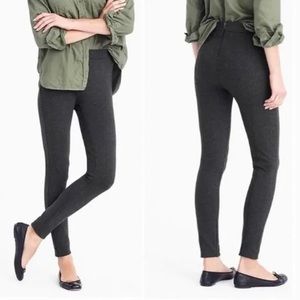 J. Crew Pixie Dark Gray Ponte Legging Trouser Pants Size Medium